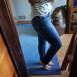 AEO super stretch dark wash skinny jeans